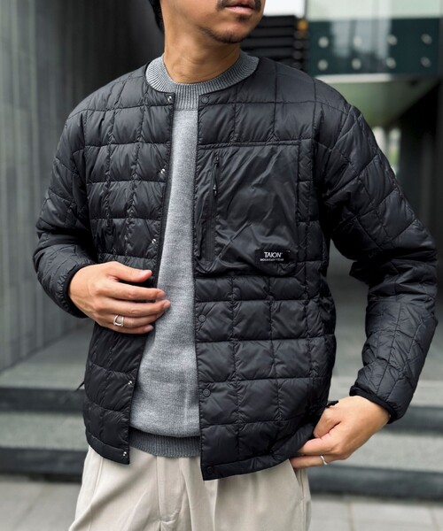 【セール】【TAION/タイオン】マウンテン クルーネック ライトダウンジャケット 24AW（ダウンジャケット/コート）｜TAION（タイオン）