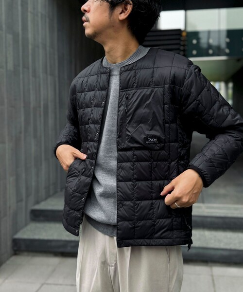 【セール】【TAION/タイオン】マウンテン クルーネック ライトダウンジャケット 24AW（ダウンジャケット/コート）｜TAION（タイオン）