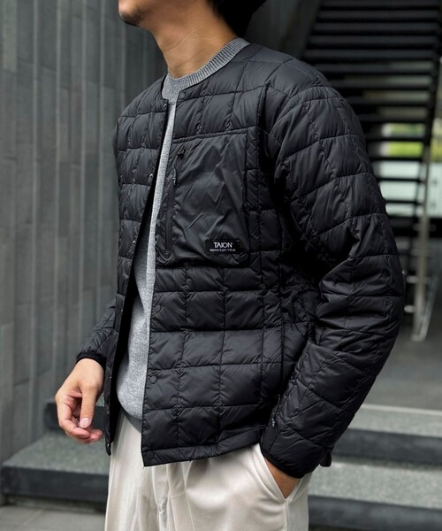 【セール】【TAION/タイオン】マウンテン クルーネック ライトダウンジャケット 24AW（ダウンジャケット/コート）｜TAION（タイオン）