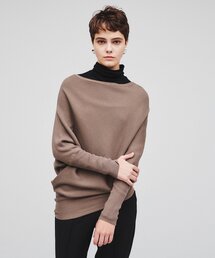 cloenc | アシンメトリー ドルマンスリーブニット(ニット/セーター)