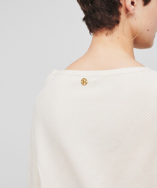 cloenc(クロエンス)の「◆アシンメトリードルマンスリーブニット(ニット/セーター・レディース・アイボリー/ブラック/ブラウン系/ナチュラル・02)」の20枚目の写真