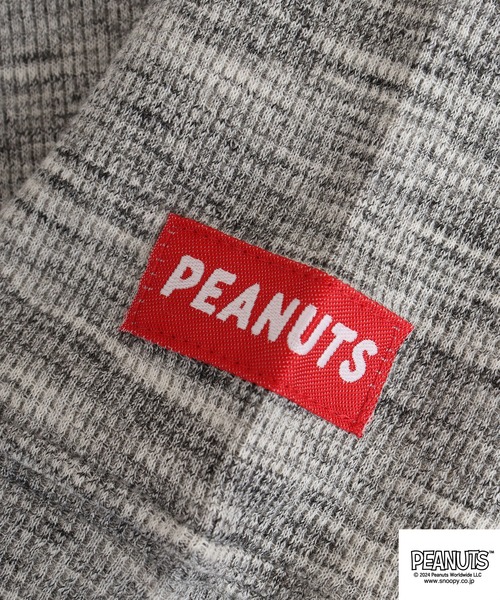 PEANUTS(ピーナッツ)の「PEANUTS 天竺 BIG長袖Tシャツ(Tシャツ/カットソー・メンズ・ネイビー/ブラック/杢グレー/グレー系・M/L)」の12枚目の写真