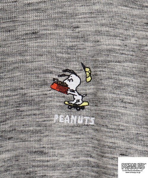PEANUTS(ピーナッツ)の「PEANUTS 天竺 BIG長袖Tシャツ(Tシャツ/カットソー・メンズ・ネイビー/ブラック/杢グレー/グレー系・M/L)」の11枚目の写真