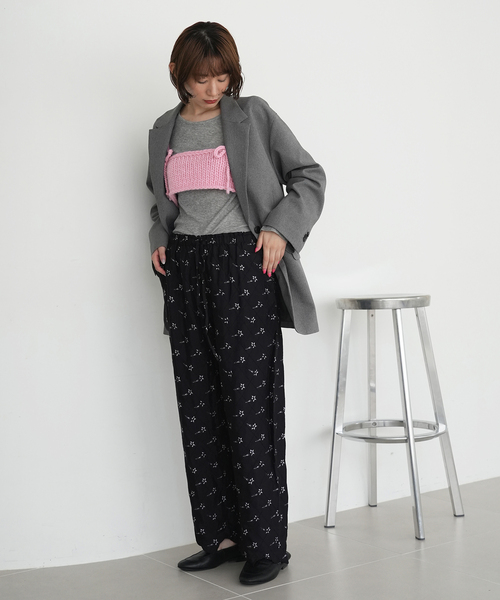 SLOBE citron.(スローブシトロン)の「《WEB限定》SLOBE citron.リボンニットビスチェ(キャミソール・レディース・ホワイト/レッド/ピンク・FREE)」の21枚目の写真