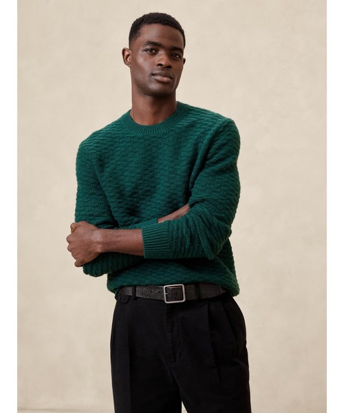 【セール】BANANA REPUBLIC FACTORY STORE ジオメトリック テクスチャード セーター（ニット/セーター）｜BANANA REPUBLIC FACTORY STORE（バナナリパブリック ファクトリーストア）