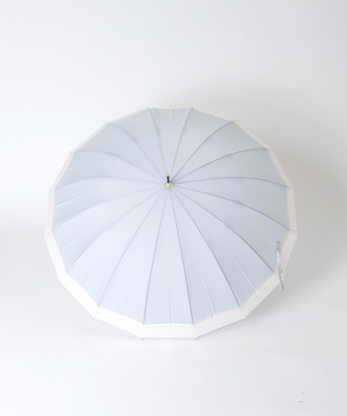 Three Four Time（ｽﾘｰﾌｫｰﾀｲﾑ）の「【wpc】16K PATCHWORK LINEAR（晴雨兼用/耐風）（長傘・レディース・グレー/ベージュ/ブルー・FREE）」の6枚目の写真