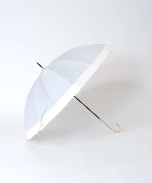 Three Four Time（ｽﾘｰﾌｫｰﾀｲﾑ）の「【wpc】16K PATCHWORK LINEAR（晴雨兼用/耐風）（長傘・レディース・グレー/ベージュ/ブルー・FREE）」の5枚目の写真