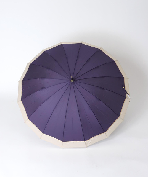 Three Four Time（ｽﾘｰﾌｫｰﾀｲﾑ）の「【wpc】16K PATCHWORK LINEAR（晴雨兼用/耐風）（長傘・レディース・グレー/ベージュ/ブルー・FREE）」の19枚目の写真