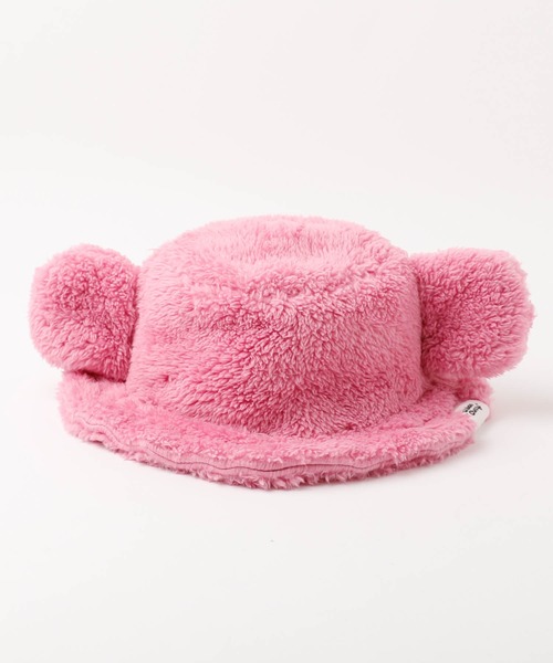 URBAN CHERRY(アーバンチェリー)の「【Mielボアシリーズ】くま耳バケットハット(ハット・キッズ・ピンク/ブラウン/アイボリー・FREE)」の9枚目の写真