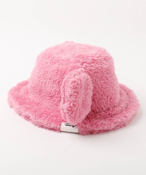 URBAN CHERRY(アーバンチェリー)の「【Mielボアシリーズ】くま耳バケットハット(ハット・キッズ・ピンク/ブラウン/アイボリー・FREE)」の11枚目の写真