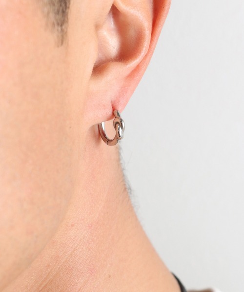 フープピアス リボン（ピアス（片耳用））｜ANCHOR（アンカー