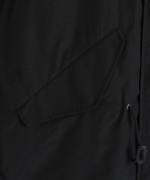 PORT BY ARK（ポートバイアーク）の「PORT BY ARK / ポートバイアーク：Short Mods Coat：PO16-G002[COR]（モッズコート・メンズ・ブラック/グリーン・1/2）」の7枚目の写真