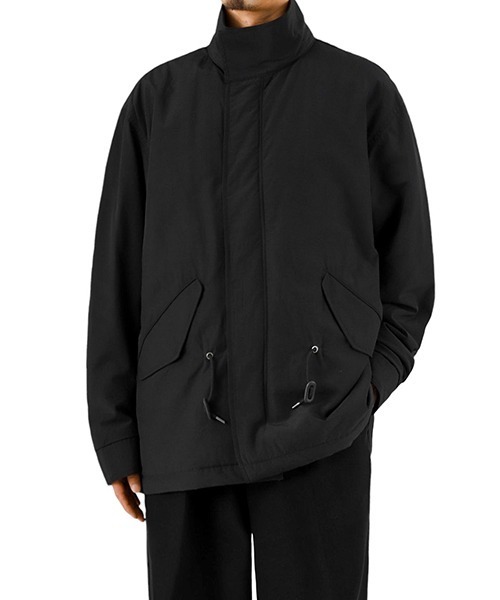 PORT BY ARK（ポートバイアーク）の「PORT BY ARK / ポートバイアーク：Short Mods Coat：PO16-G002[COR]（モッズコート・メンズ・ブラック/グリーン・1/2）」の10枚目の写真