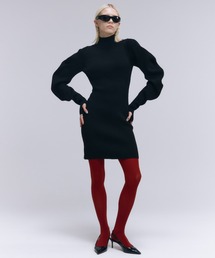 JOSE MOON POWER SHOULDER MINIDRESS