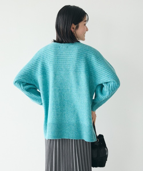 CRAFT STANDARD BOUTIQUE(クラフトスタンダードブティック)の「編み違い斜めスリットニットチュニック(ニット/セーター・レディース・アイボリー/ブルー/ブラウン/ライトグレー系2・FREE)」の17枚目の写真
