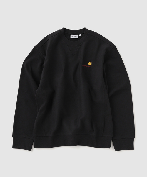 Carhartt WIP(カーハートダブリューアイピー)の「【CARHARTT WIP / カーハート ダブリューアイピー】AMERICAN SCRIPT SWEATSHIRT(スウェット・メンズ・グレー/ブラック・SMALL/MEDIUM)」の2枚目の写真