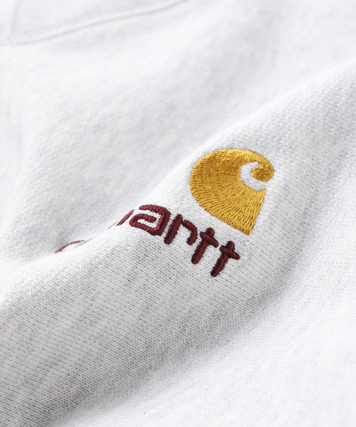 Carhartt WIP(カーハートダブリューアイピー)の「【CARHARTT WIP / カーハート ダブリューアイピー】AMERICAN SCRIPT SWEATSHIRT(スウェット・メンズ・グレー/ブラック・SMALL/MEDIUM)」の5枚目の写真
