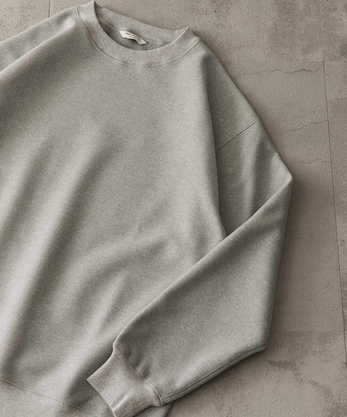 URBAN RESEARCH DOORS（アーバンリサーチドアーズ）の「『XLサイズ/WEB限定』ワッフルフリース クルーネック プルオーバー（Tシャツ/カットソー・メンズ・ホワイト/ブラック/グレー/オリーブ・MEDIUM/LARGE/X-LARGE）」の3枚目の写真