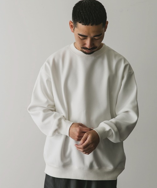 セール】『XLサイズ/WEB限定』ワッフルフリース クルーネック プル