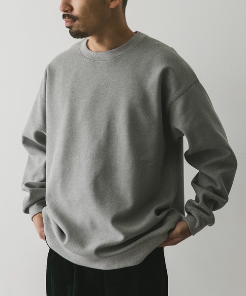 セール】『XLサイズ/WEB限定』ワッフルフリース クルーネック