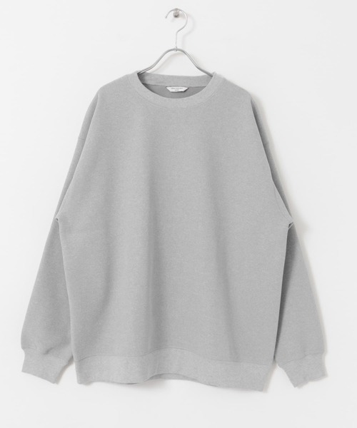 URBAN RESEARCH DOORS（アーバンリサーチドアーズ）の「『XLサイズ/WEB限定』ワッフルフリース クルーネック プルオーバー（Tシャツ/カットソー・メンズ・ホワイト/ブラック/グレー/オリーブ・MEDIUM/LARGE/X-LARGE）」の9枚目の写真