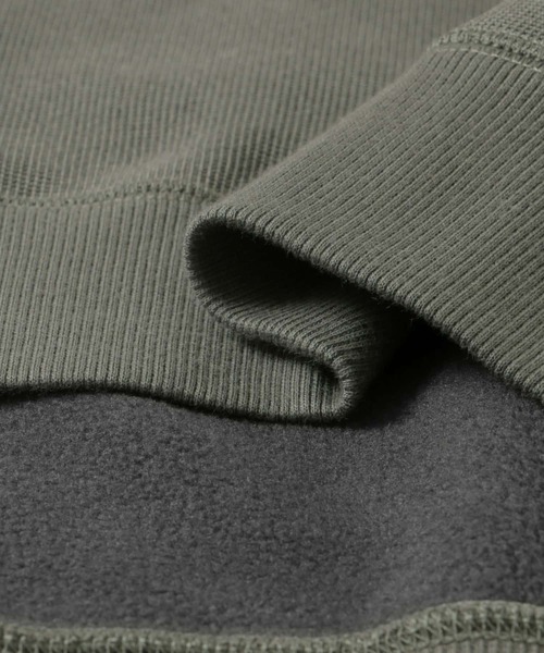 URBAN RESEARCH DOORS（アーバンリサーチドアーズ）の「『XLサイズ/WEB限定』ワッフルフリース クルーネック プルオーバー（Tシャツ/カットソー・メンズ・ホワイト/ブラック/グレー/オリーブ・MEDIUM/LARGE/X-LARGE）」の13枚目の写真