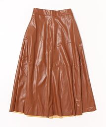 minius（ミニウス）の「【ノーブランド】レディースフェイクレザースカート（スカート）」