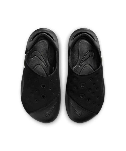 NIKE（ナイキ）の「ナイキ アクア スウッシュ リトルキッズサンダル / Nike Aqua Swoosh Little Kids' Sandals FN0876-002 Black（サンダル・キッズ・ブラック系その他2・18/17/19/14/15 /16）」の5枚目の写真