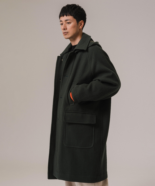 EDIFICE LA BOUCLE（エディフィスラブークル）の「LA BOUCLE(ブークル) DOUBLE WAVE NAPPING COAT（ダッフルコート・メンズ・グリーン・MEDIUM/LARGE）」の6枚目の写真