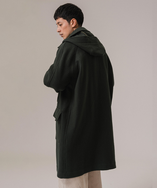 EDIFICE LA BOUCLE（エディフィスラブークル）の「LA BOUCLE(ブークル) DOUBLE WAVE NAPPING COAT（ダッフルコート・メンズ・グリーン・MEDIUM/LARGE）」の5枚目の写真