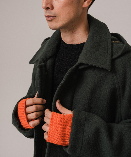 EDIFICE LA BOUCLE（エディフィスラブークル）の「LA BOUCLE(ブークル) DOUBLE WAVE NAPPING COAT（ダッフルコート・メンズ・グリーン・MEDIUM/LARGE）」の10枚目の写真