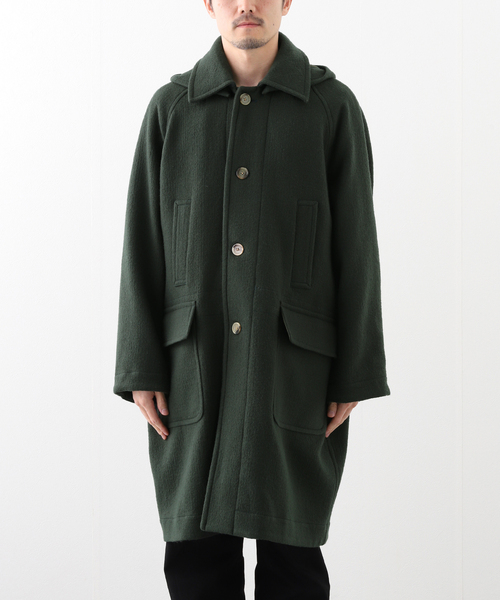 EDIFICE LA BOUCLE（エディフィスラブークル）の「LA BOUCLE(ブークル) DOUBLE WAVE NAPPING COAT（ダッフルコート・メンズ・グリーン・MEDIUM/LARGE）」の14枚目の写真