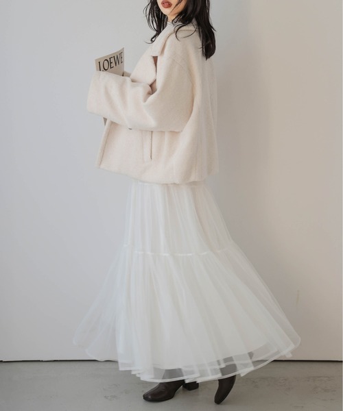 SUGAR BISKET（シュガービスケット）の「テディボアショートコート（その他アウター・レディース・ブラウン/アイボリー/ブラック/グレー・フリー）」の13枚目の写真