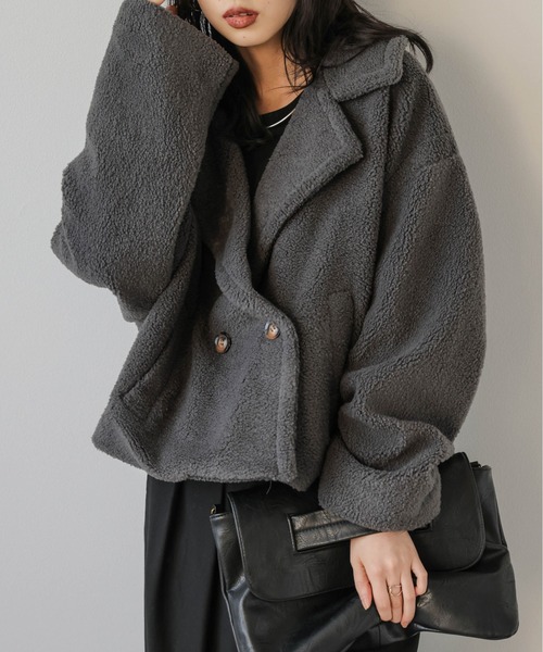 セール】テディボアショートコート（その他アウター）｜SUGAR BISKET