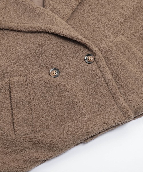 SUGAR BISKET（シュガービスケット）の「テディボアショートコート（その他アウター・レディース・ブラウン/アイボリー/ブラック/グレー・フリー）」の22枚目の写真