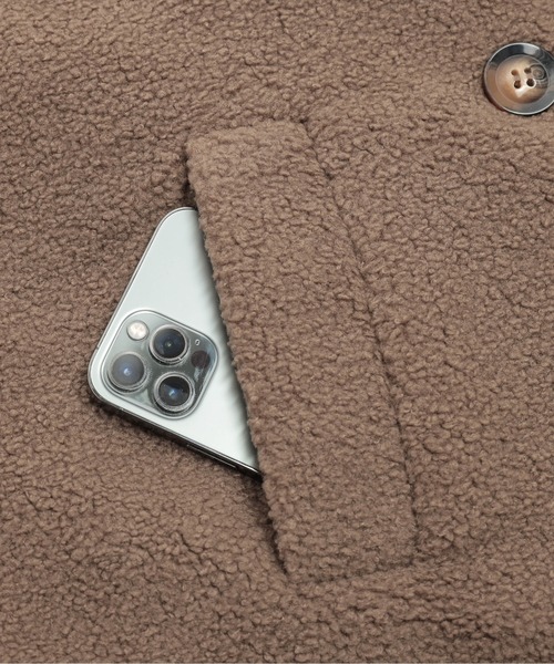 SUGAR BISKET（シュガービスケット）の「テディボアショートコート（その他アウター・レディース・ブラウン/アイボリー/ブラック/グレー・フリー）」の18枚目の写真