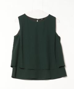 防シワ/UVケア】ビスチェ レイヤードT（Tシャツ/カットソー