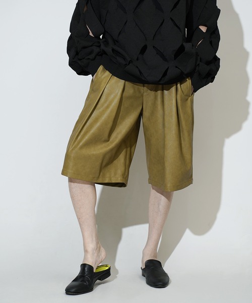 Aphlotus(アプロタス)の「バギーフレア ハーフパンツ(その他パンツ・メンズ・ベージュ系その他/ブラック/オリーブ・SMALL/MEDIUM/LARGE)」の9枚目の写真