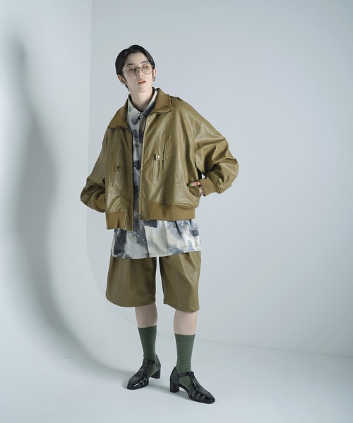 Aphlotus(アプロタス)の「バギーフレア ハーフパンツ(その他パンツ・メンズ・ベージュ系その他/ブラック/オリーブ・SMALL/MEDIUM/LARGE)」の11枚目の写真