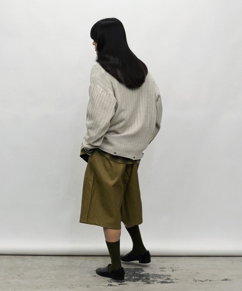 Aphlotus(アプロタス)の「バギーフレア ハーフパンツ(その他パンツ・メンズ・ベージュ系その他/ブラック/オリーブ・SMALL/MEDIUM/LARGE)」の21枚目の写真