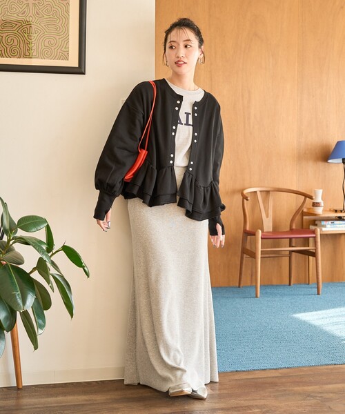 セール】限定展開 2WAY 裾 フリル ショート プルオーバー