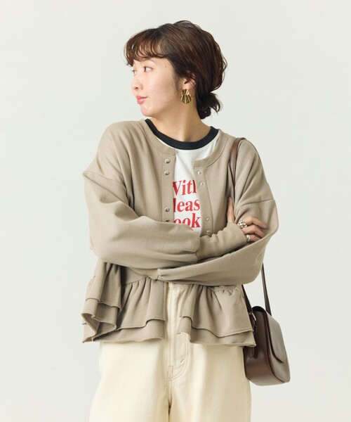セール】限定展開 2WAY 裾 フリル ショート プルオーバー