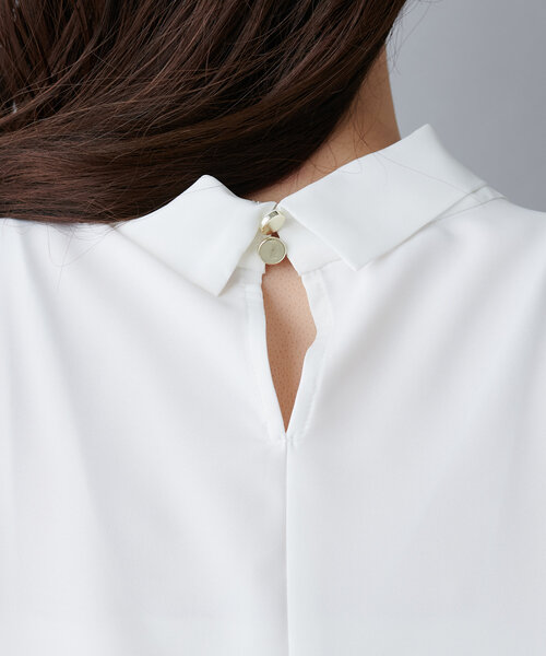 natural couture（ナチュラルクチュール）の「オケージョン対応可 / ラッフル×ボウタイブラウス（シャツ/ブラウス・レディース・ライトベージュ/オフホワイト/ネイビー/その他1/その他2/その他3・FREE）」の11枚目の写真