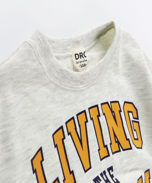 DRC branshes（ディーアールシーブランシェス）の「【DRC/やわらか薄手裏毛】アソートグラフィックトレーナー（スウェット・キッズ・オレンジ/コバルトブルー/パープル/ネイビー/その他1/フューシャピンク/ダークグリーン/チャコールグレー/ホワイト/カラフル/ブルーグレー/ブラック・110/100/90/120/140/130/150/160）」の20枚目の写真