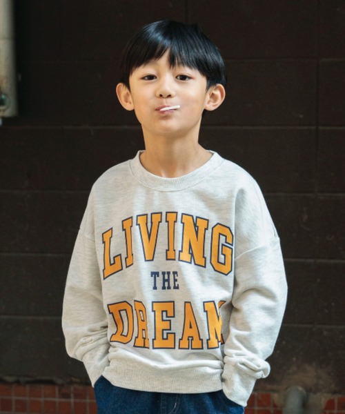 DRC branshes（ディーアールシーブランシェス）の「【DRC/やわらか薄手裏毛】アソートグラフィックトレーナー（スウェット・キッズ・オレンジ/コバルトブルー/パープル/ネイビー/その他1/フューシャピンク/ダークグリーン/チャコールグレー/ホワイト/カラフル/ブルーグレー/ブラック・110/100/90/120/140/130/150/160）」の12枚目の写真