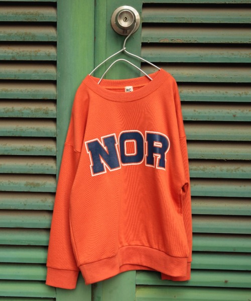 DRC branshes（ディーアールシーブランシェス）の「【DRC/やわらか薄手裏毛】アソートグラフィックトレーナー（スウェット・キッズ・オレンジ/コバルトブルー/パープル/ネイビー/その他1/フューシャピンク/ダークグリーン/チャコールグレー/ホワイト/カラフル/ブルーグレー/ブラック・110/100/90/120/140/130/150/160）」の10枚目の写真