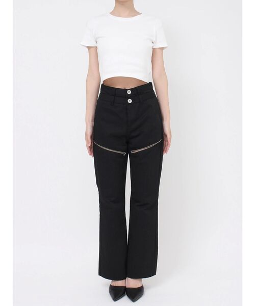 GYDA（ジェイダ）の「WウエストThighs ZIPフレアパンツ（その他パンツ・レディース・ブラック・MEDIUM/SMALL）」の13枚目の写真