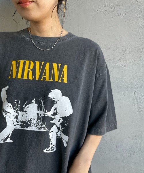 GOOD ROCK SPEED（グッドロックスピード）の「[GOOD ROCK SPEED/グッドロックスピード] 別注 NIRVANA ロックプリントTシャツ(From the Muddy Banks of the Wishkah)（Tシャツ/カットソー・レディース・チャコール・M/L/XL）」の17枚目の写真