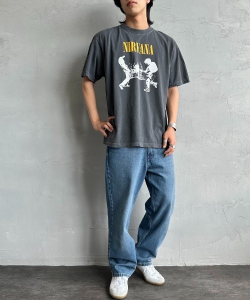 GOOD ROCK SPEED（グッドロックスピード）の「[GOOD ROCK SPEED/グッドロックスピード] 別注 NIRVANA ロックプリントTシャツ(From the Muddy Banks of the Wishkah)（Tシャツ/カットソー・レディース・チャコール・M/L/XL）」の11枚目の写真
