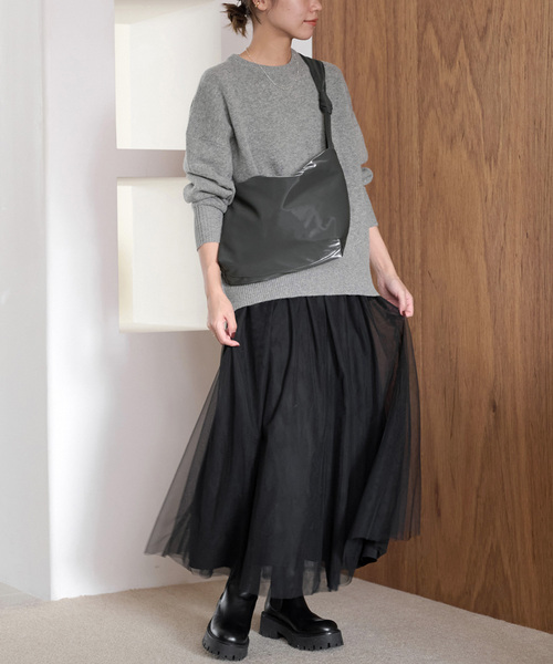 JOURNAL STANDARD relume（ジャーナルスタンダード　レリューム）の「《追加》ハミルトンウールクループルオーバー（ニット/セーター・レディース・グレー/ベージュ/ネイビー・FREE）」の5枚目の写真